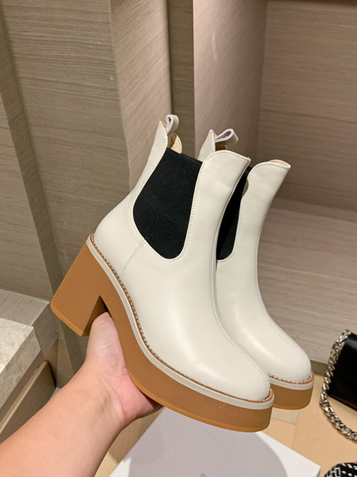 Waterproof platform short boots_BDHL5554