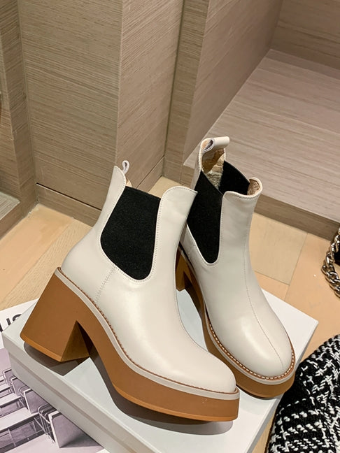 Waterproof platform short boots_BDHL5554