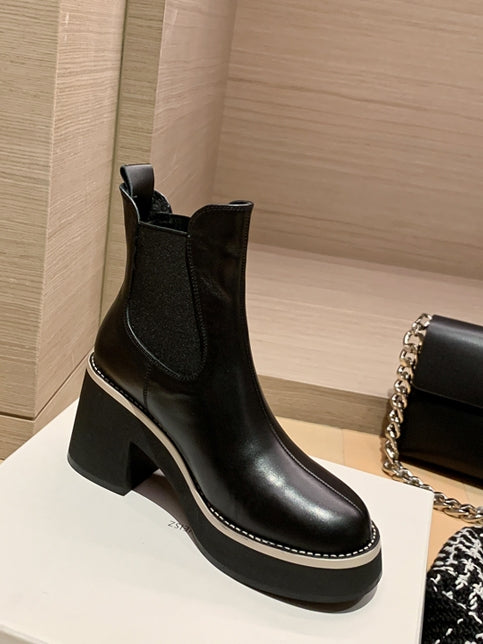 Waterproof platform short boots_BDHL5554 