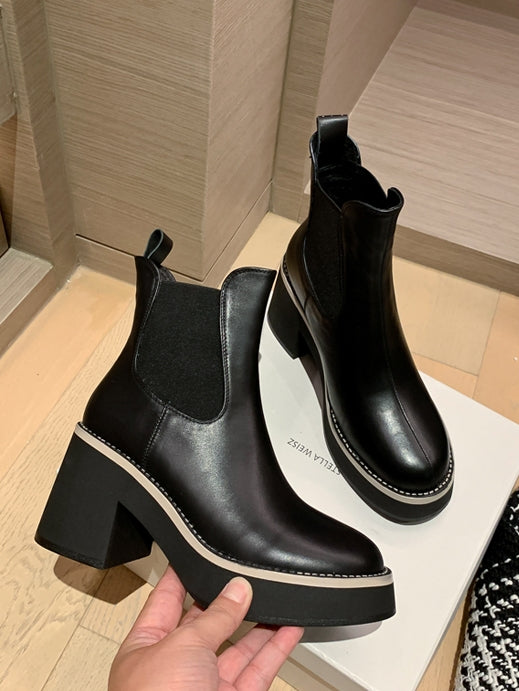 Waterproof platform short boots_BDHL5554
