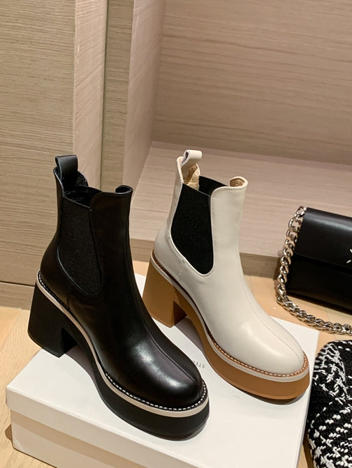 Waterproof platform short boots_BDHL5554