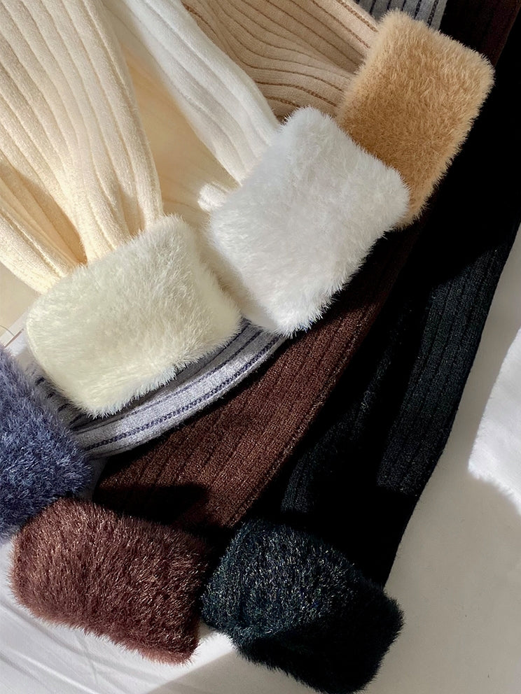 Brushed half turtleneck knit_BDHL5556 