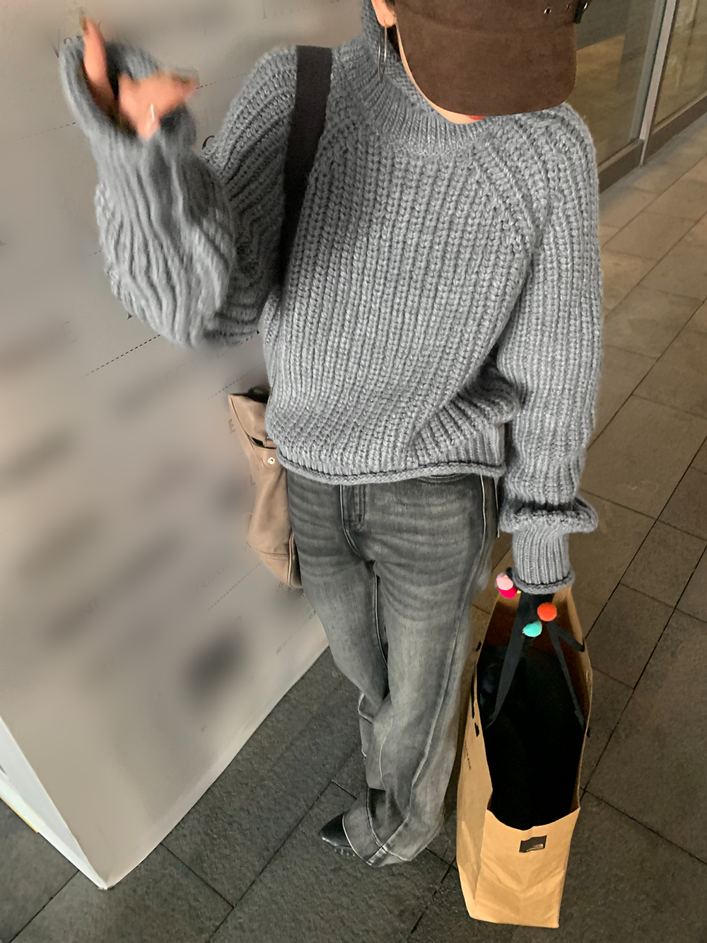 Curl turtleneck sweater_BDHL5590