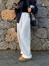 Brushed lining sweat loose pants_BDHL5596