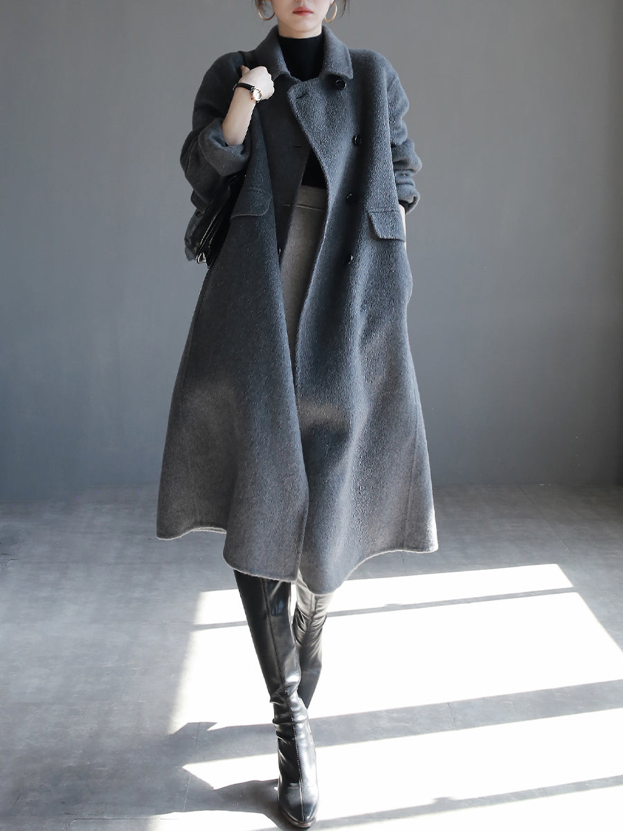 Double breasted wool coat_BDHL5619 