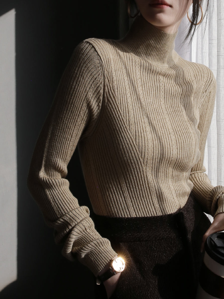Slim fit wool sweater_BDHL5636