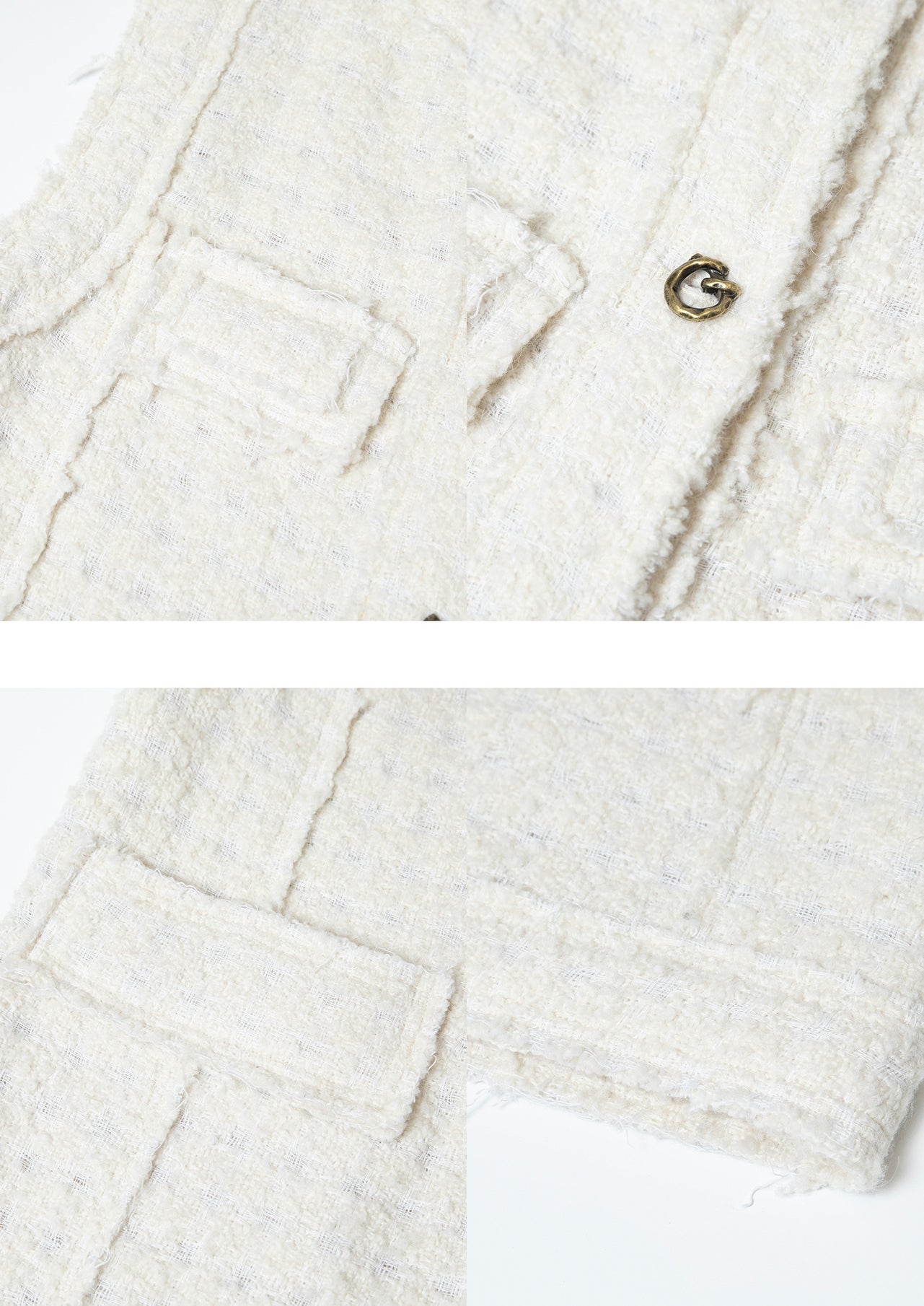 Loose plaid sleeveless wool jacket_BDHL5676