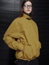 Yellow coffee reversible jacket_BDHL5755