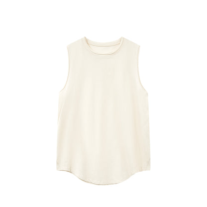 Double collar soft cotton sleeveless_BDHL5797 - HELROUS