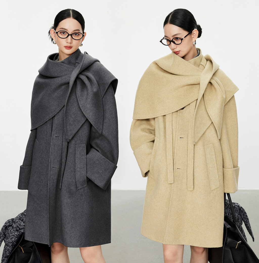 Scarf Double-Faced Coat_BDHL7976