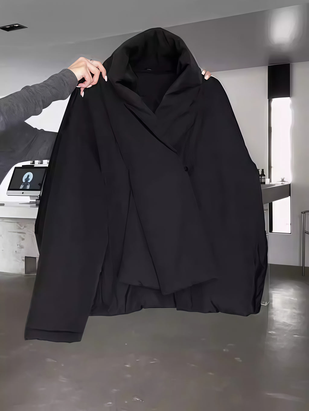 Black padded jacket_BDHL8030