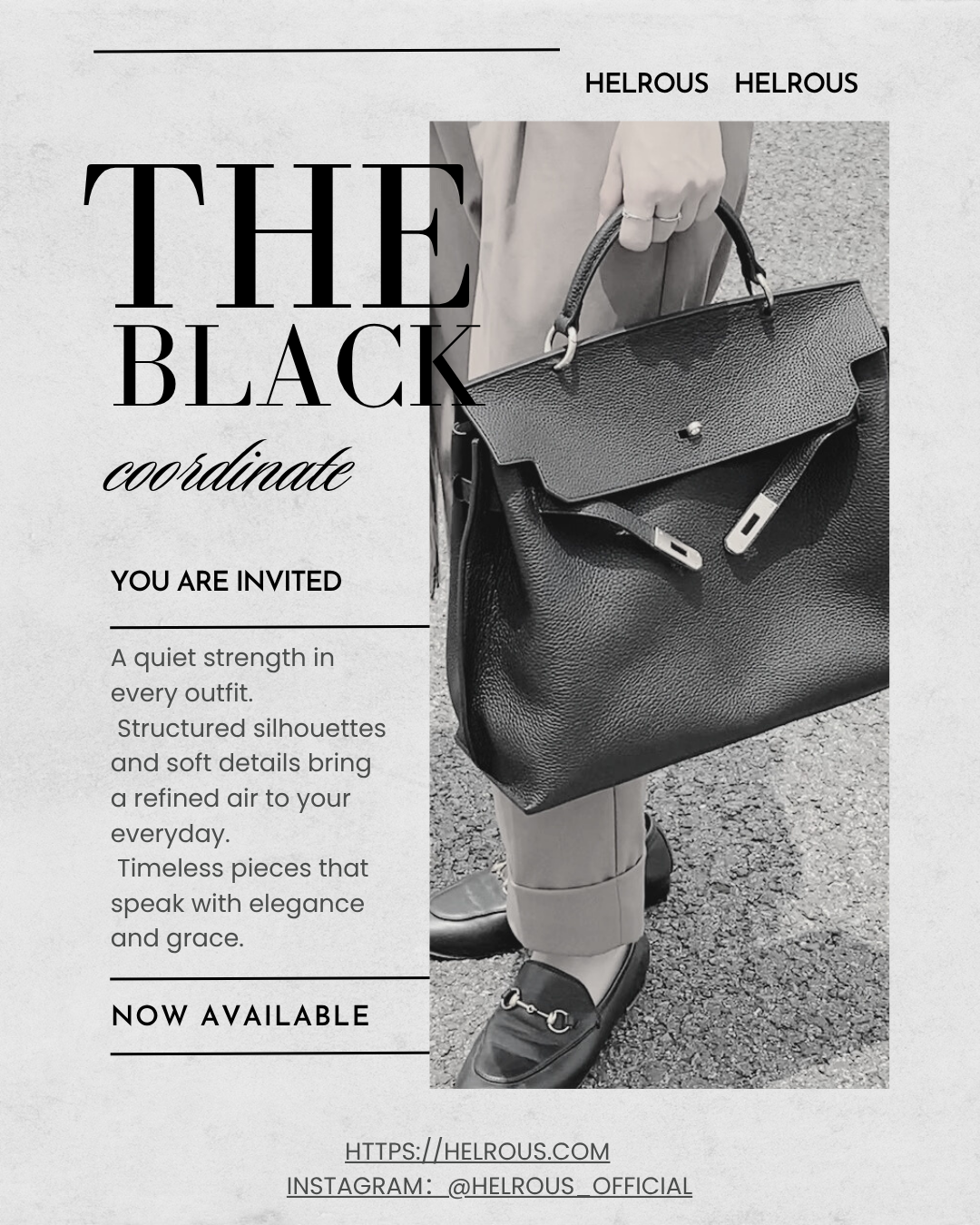 Structured Leather Shoulder Tote_BDHL7432