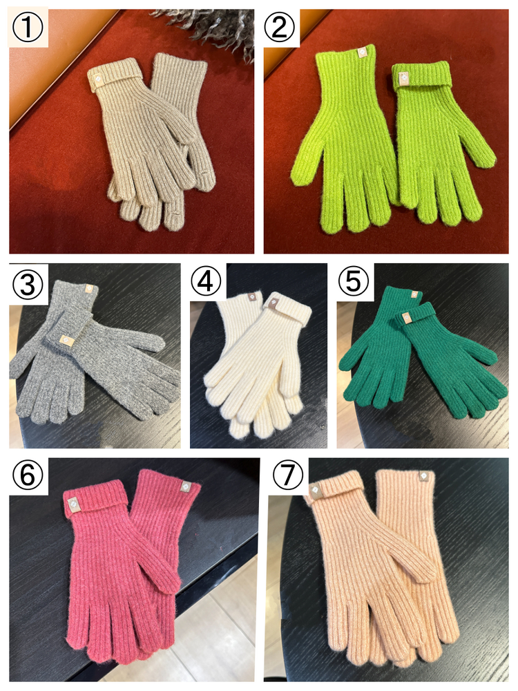 Wool blend touch screen gloves_BDHL5471