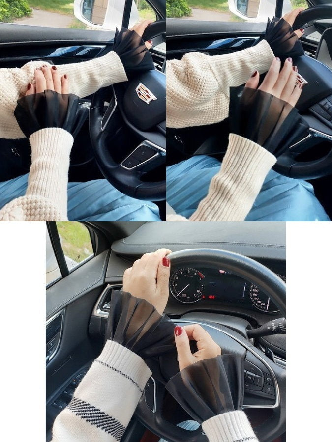 Tucked Ruffle Faux Cuff_HL3931