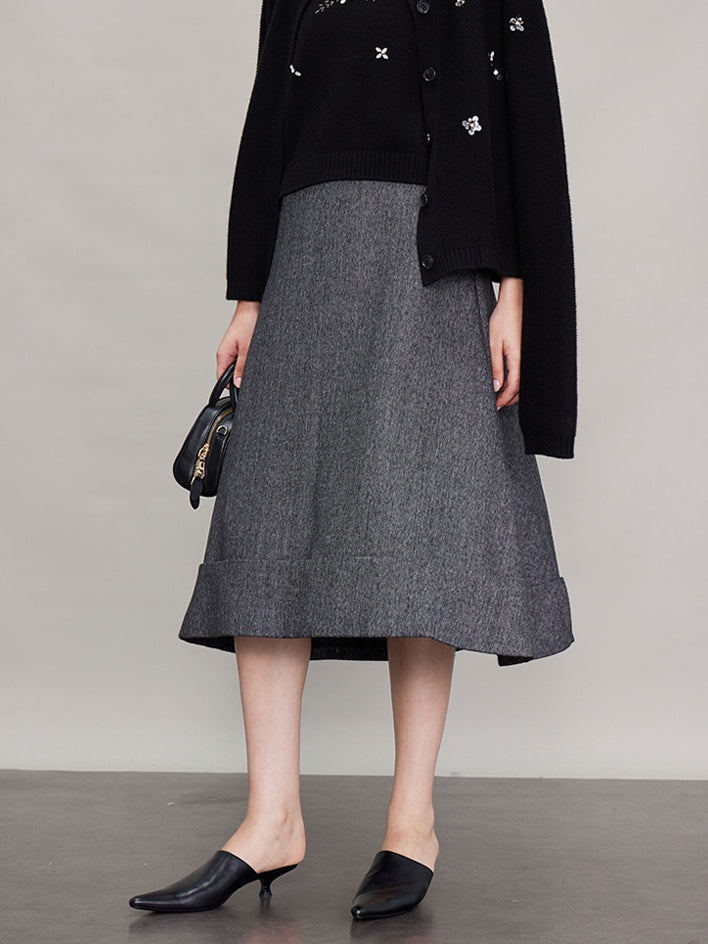 Vertical Cut A-Line Umbrella Skirt_BDHL6689