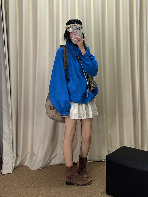 String Collar Short Length Jacket_BDHL7251