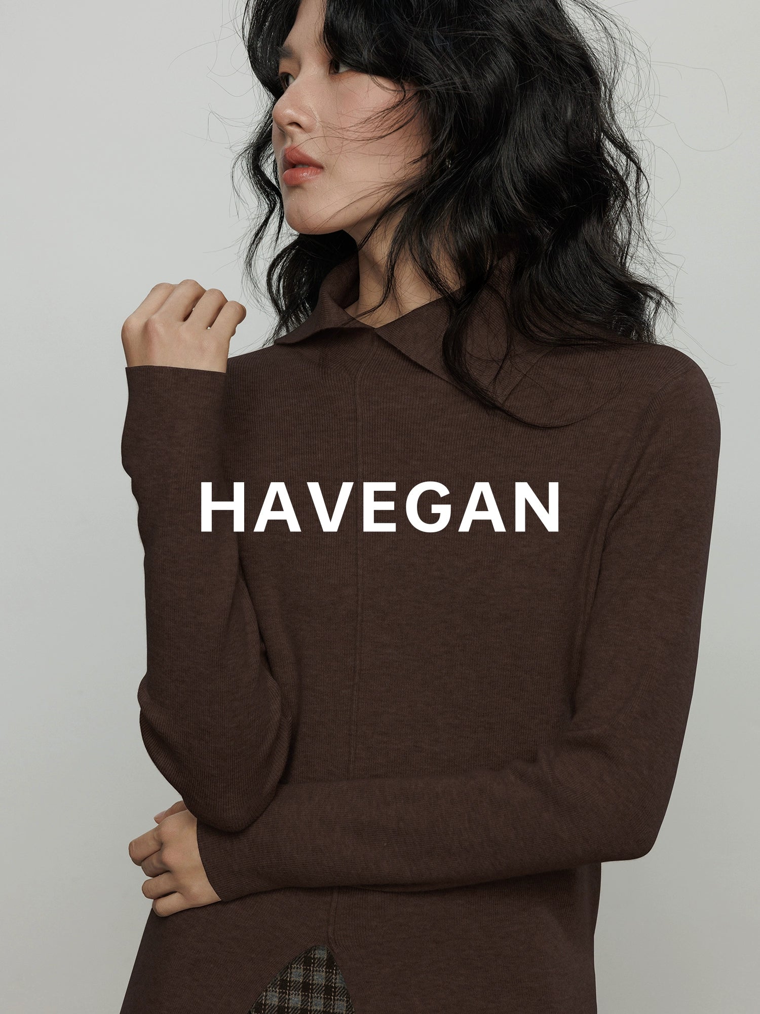 不對稱領針織上衣_BDHL7959