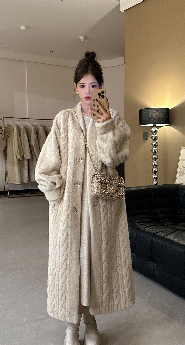 Winter twist cardigan coat_BDHL5353