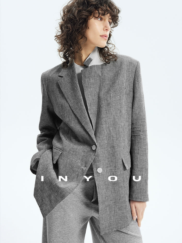 Staggered Lattice Suit Jacket_BDHL7173