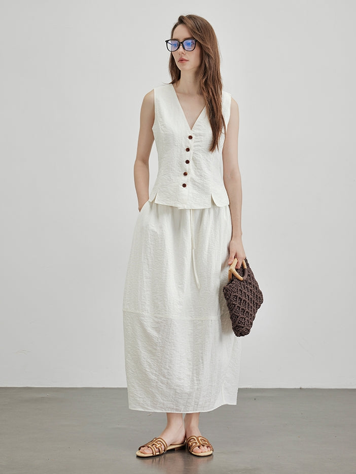 V-Neck Vest Or Bud Skirt_BDHL7600