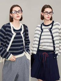 Striped Vest Or Cardigan_BDHL6612