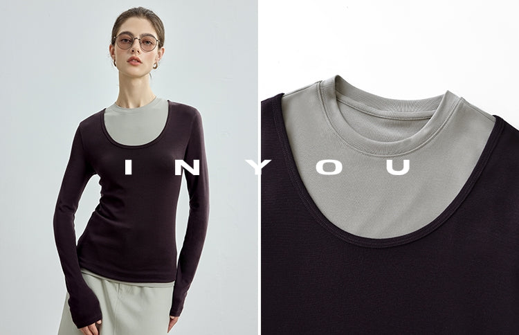 V-Neck Long-Sleeved Tops Or Sleeveless Tops_BDHL7719