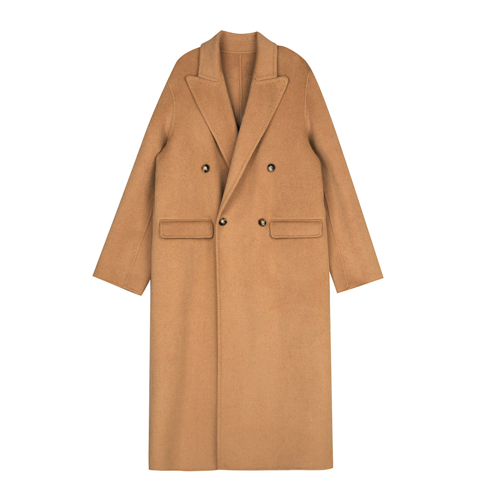 Double-sided minimalist style coat_BDHL5378