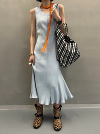 魚尾無袖連身裙_BDHL7407