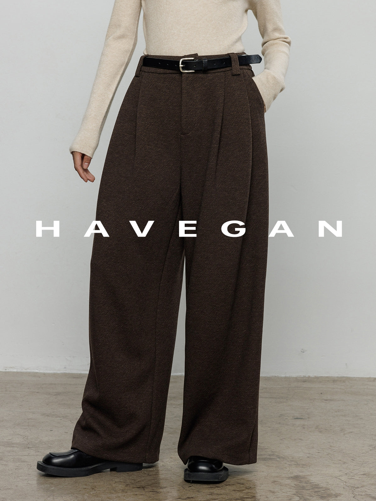 磨毛高腰闊腿褲_BDHL7962