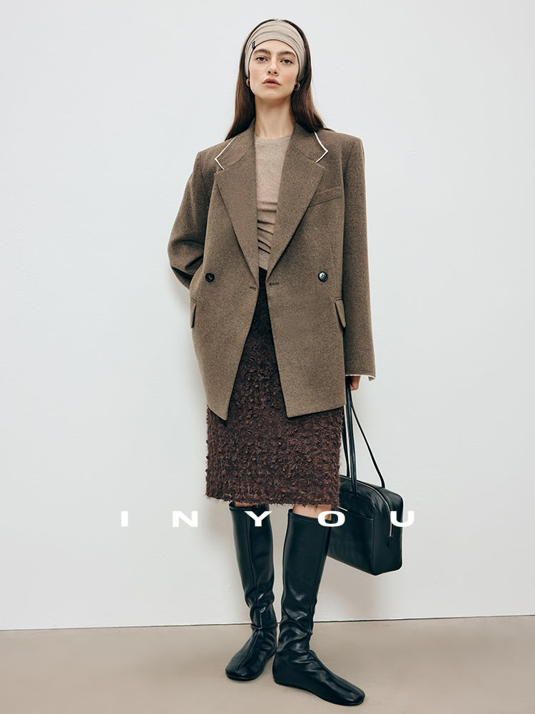 3D蕾絲及膝裙_BDHL7905