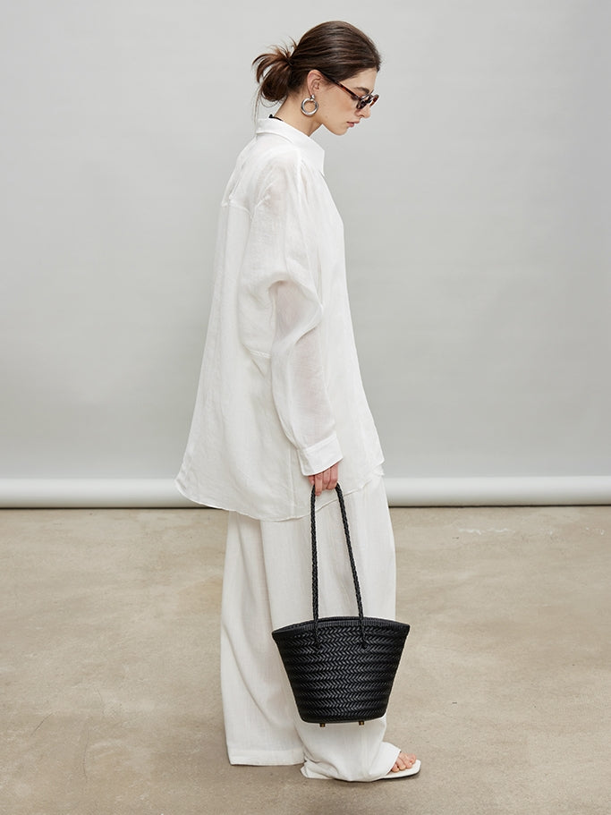 Slightly Transparent Wide Shirt_BDHL7199