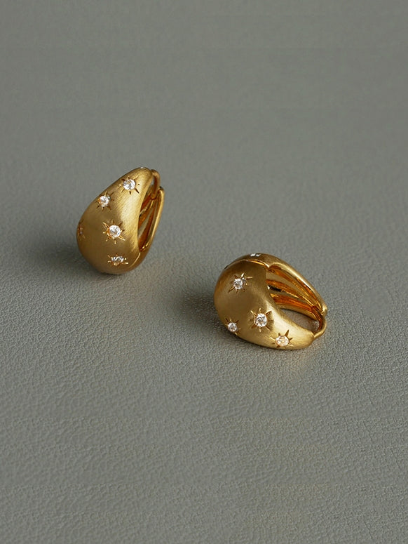 Simple Clip Ear Clips or Pierced Earrings_BDHL7466