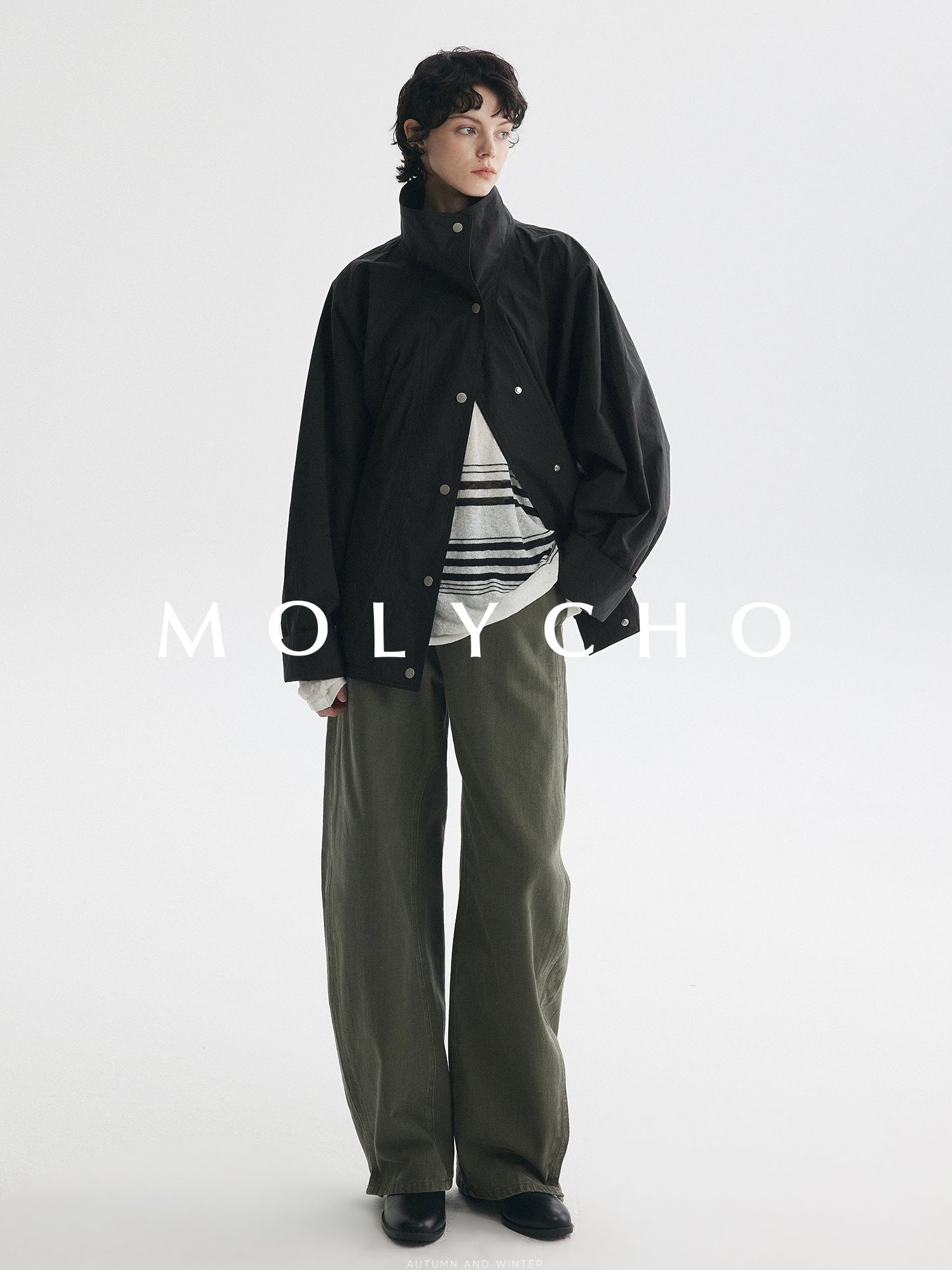 Medium-Length Stand-Collar Jacket_BDHL7724