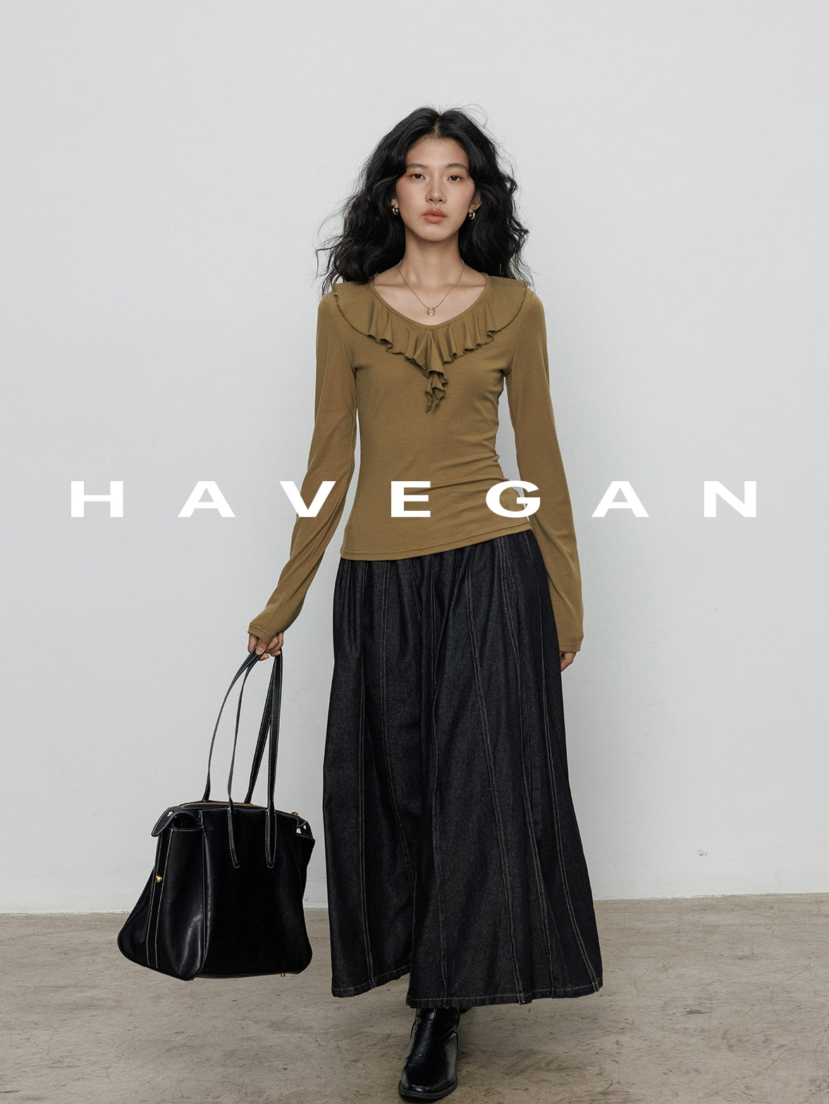 高腰牛仔裙_BDHL7892