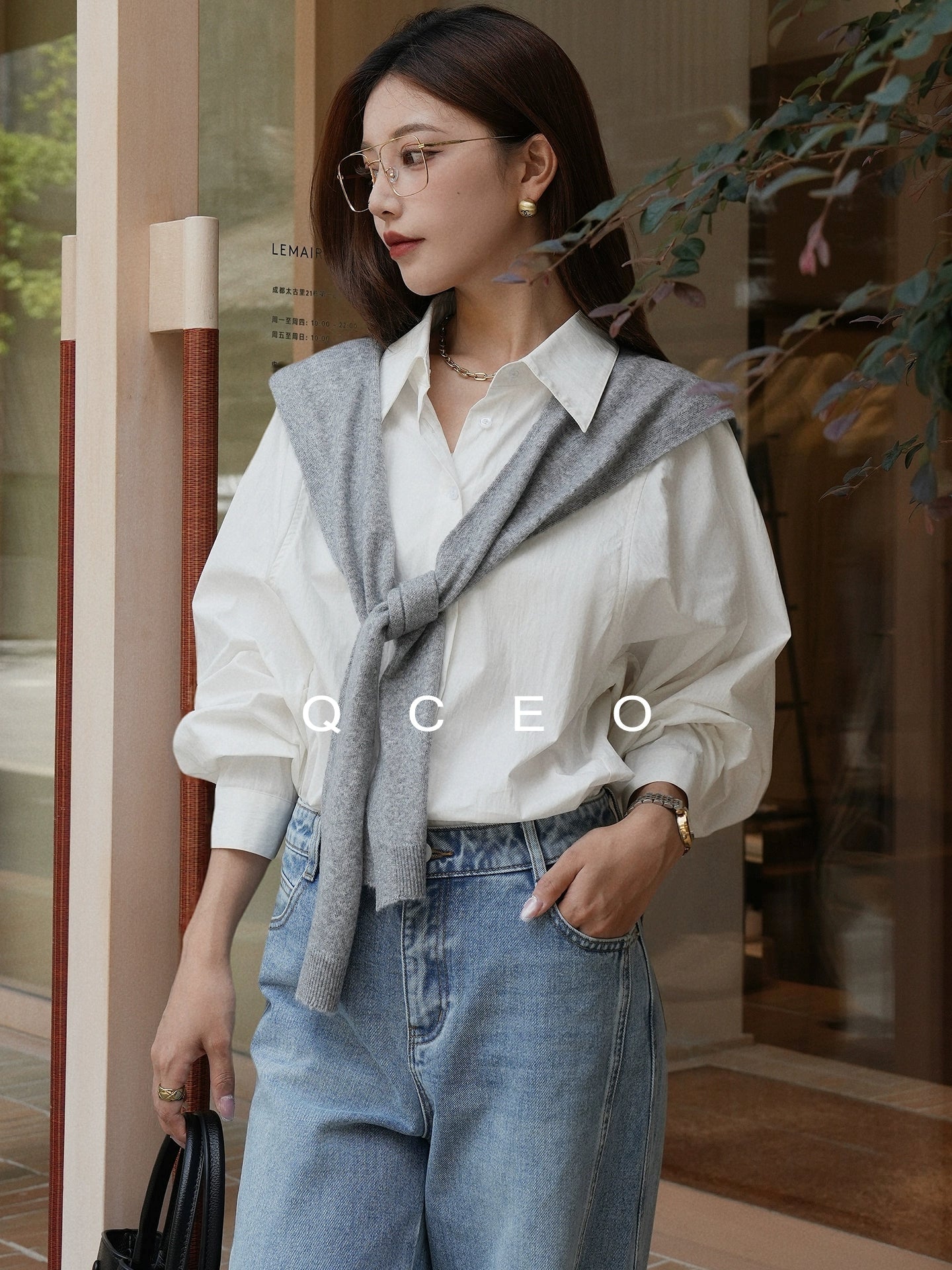 Loose-Fitting Silhouette Shirt_BDHL7744