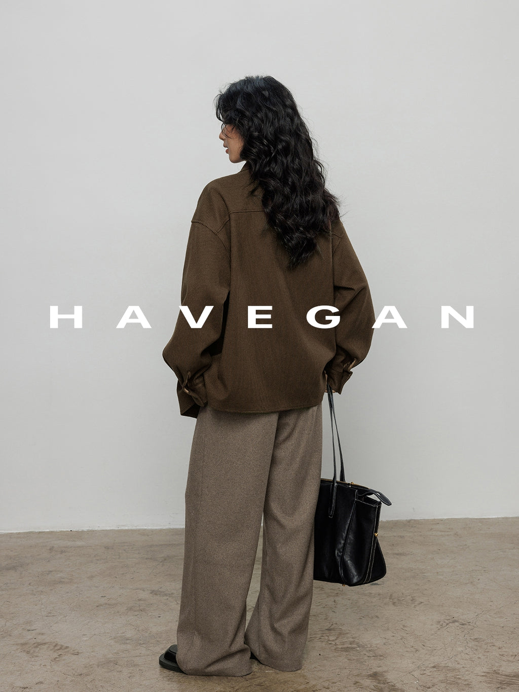 燈芯絨長袖襯衫_BDHL7970