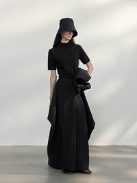 Cocoon Shape Long Skirt_BDHL7482