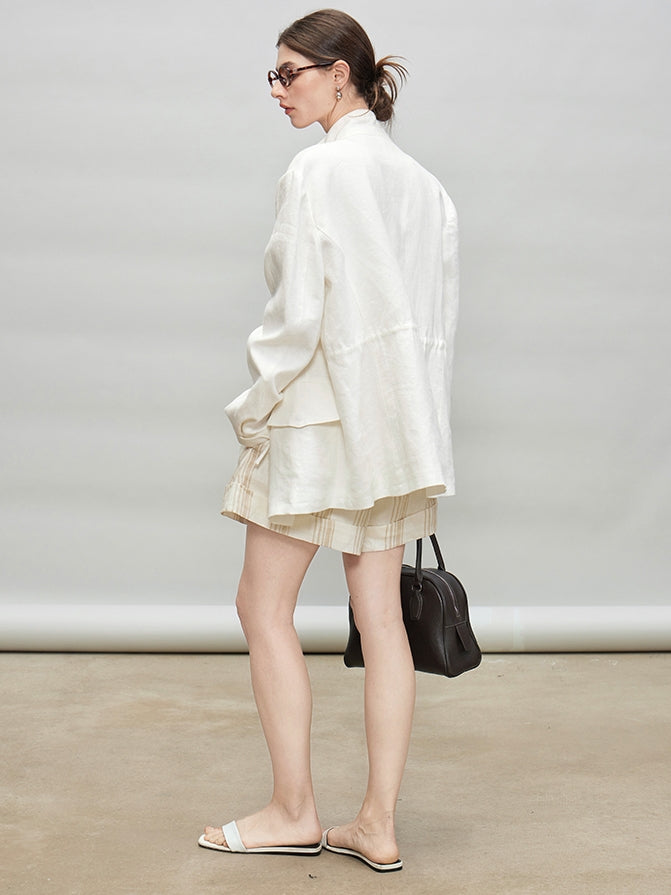Stand-Up Collar Shirt Jacket_BDHL7278