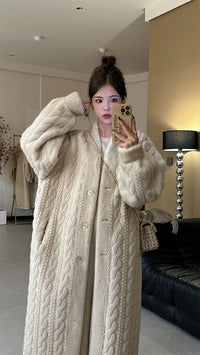 Winter twist cardigan coat_BDHL5353