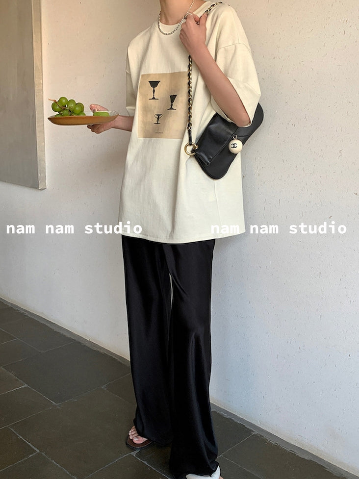 Draped Floor-Length Pants_BDHL7442