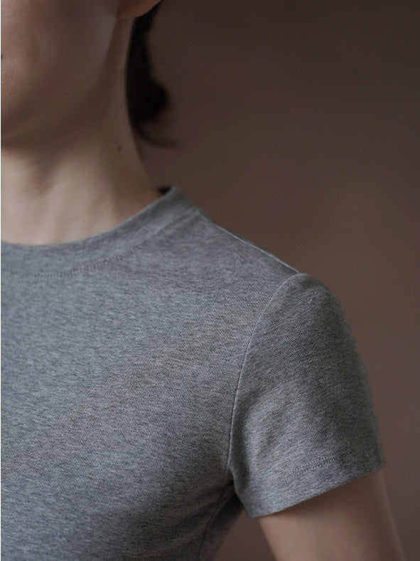 Slim Fit Short Sleeve Basic Tee_BDHL8296