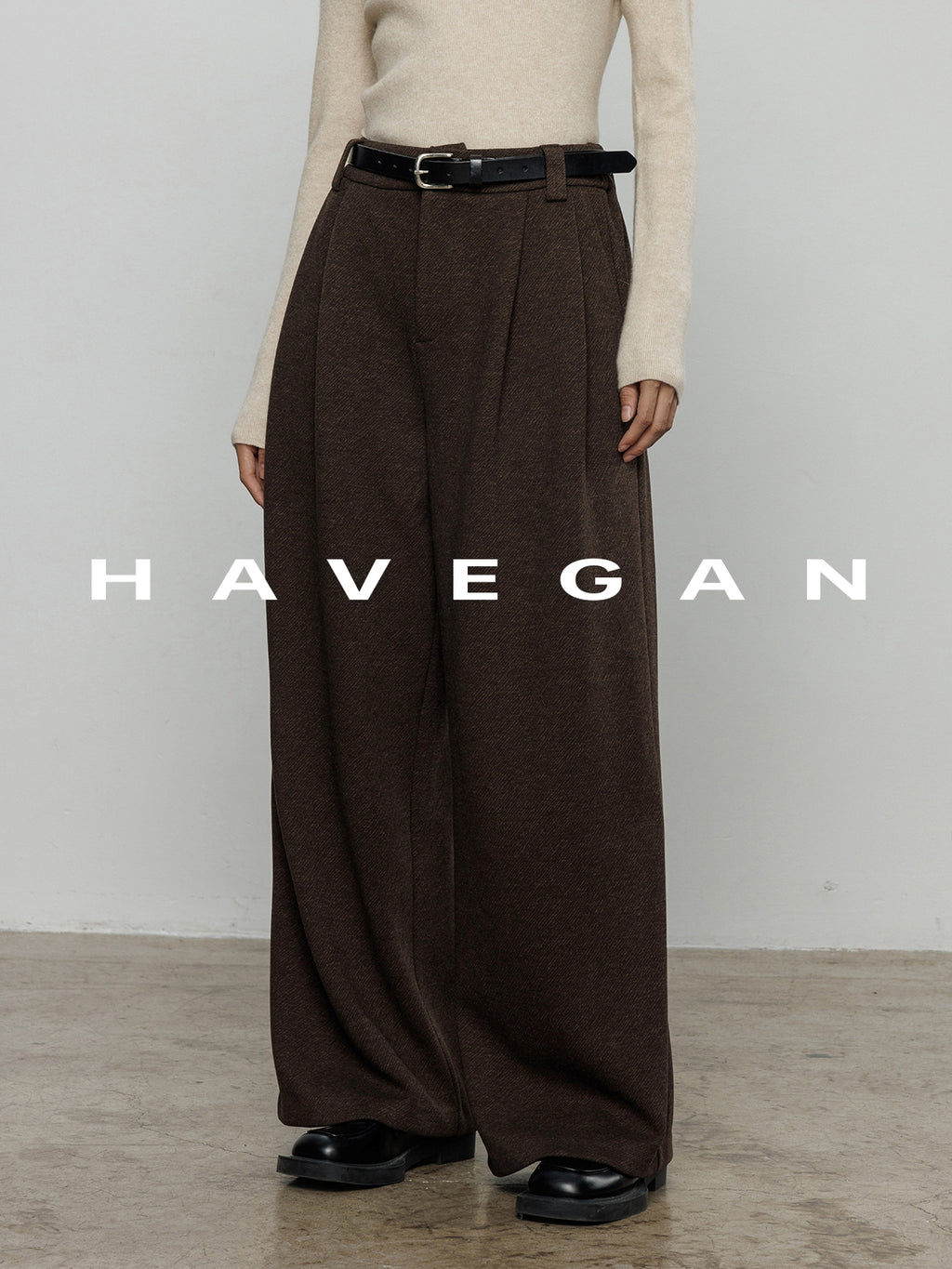 磨毛高腰闊腿褲_BDHL7962