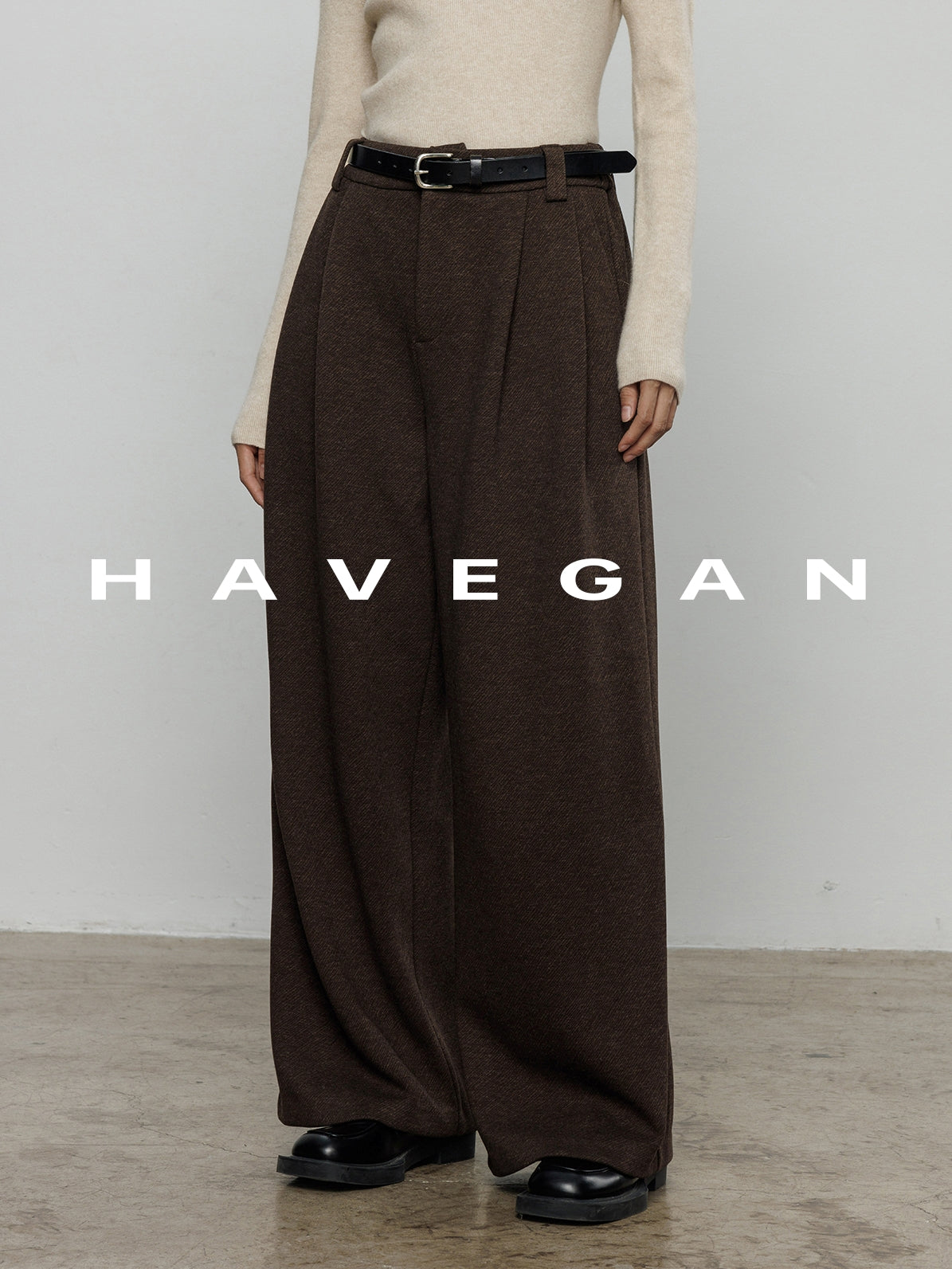 磨毛高腰闊腿褲_BDHL7962