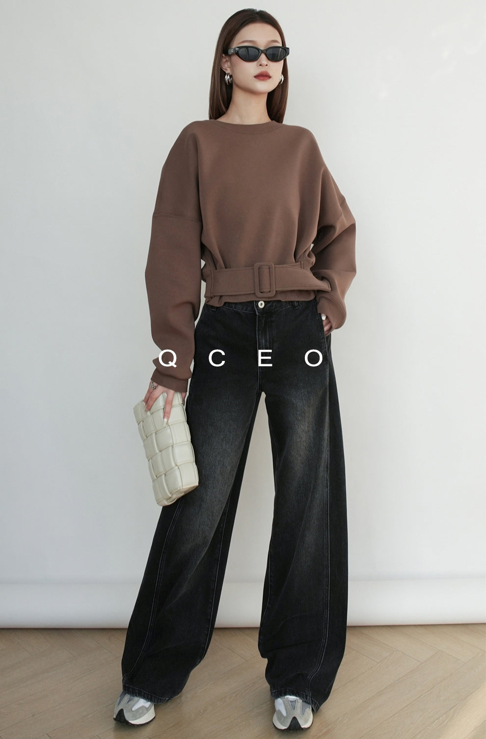Loose-Fitting Waist Belt Knit_BDHL7149