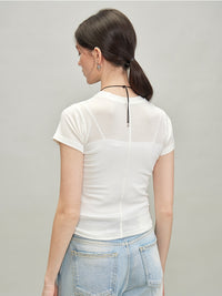 Reverse Stitch Slim Tops_BDHL7286
