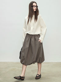 High Waist Balloon Skirt_BDHL7082