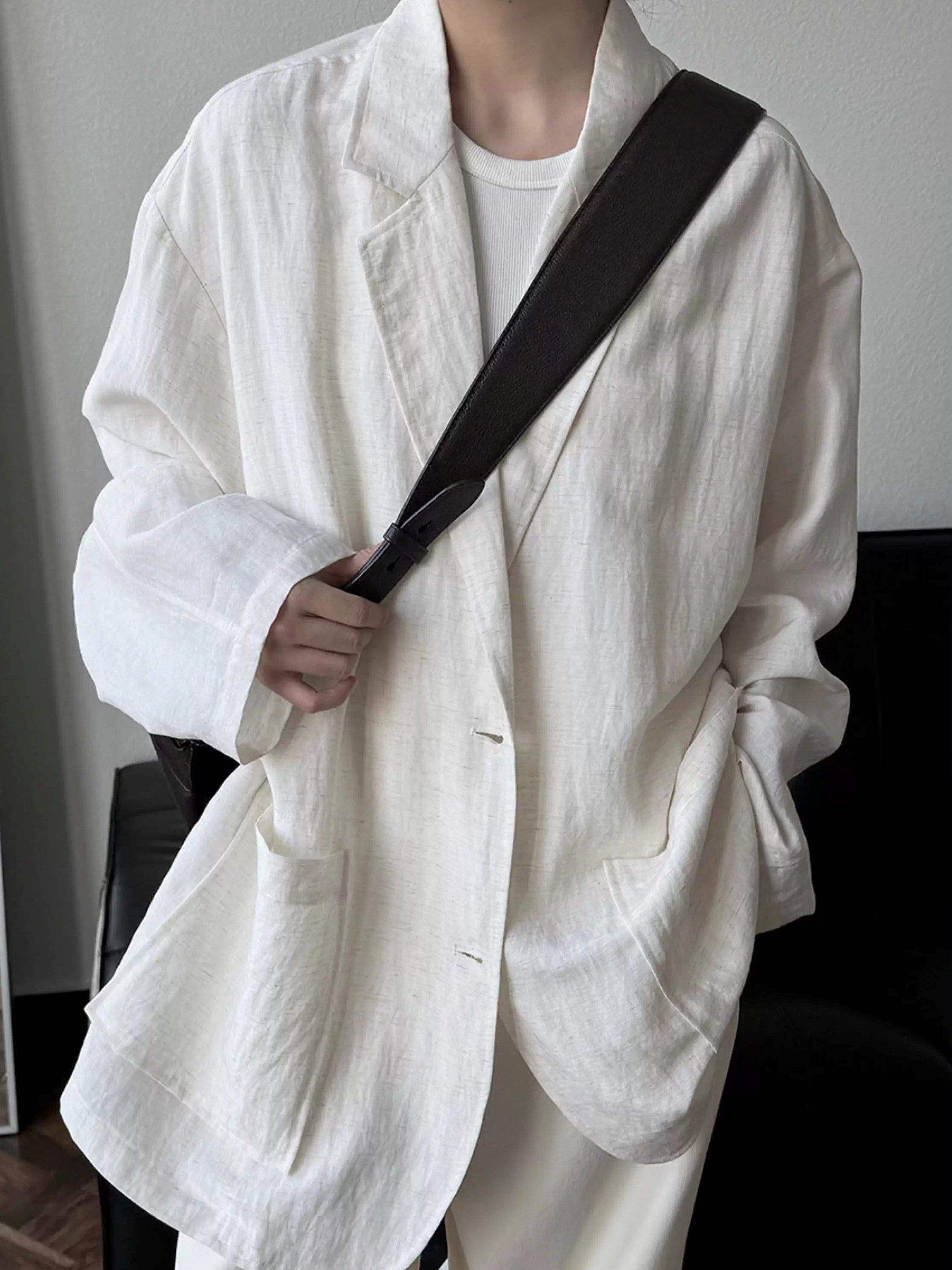 Loose-Fitting Linen Suit Jacket_BDHL7380