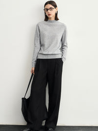 Half-Turtleneck Ribbed Knit_BDHL6543