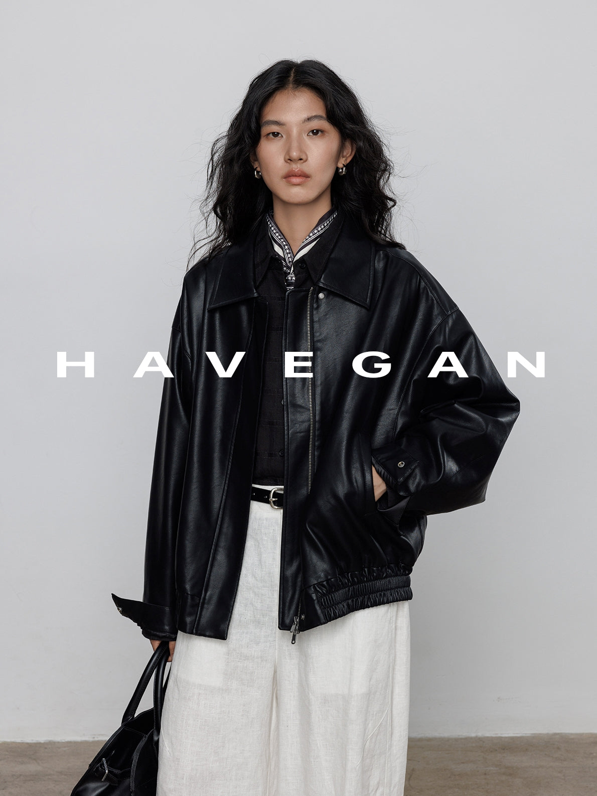 Long-Sleeved Leather Jacket_BDHL7709