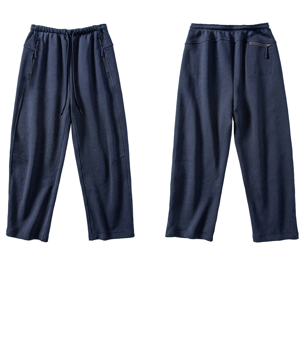 Drawstring Sweatpants Cropped Pants_BDHL8010